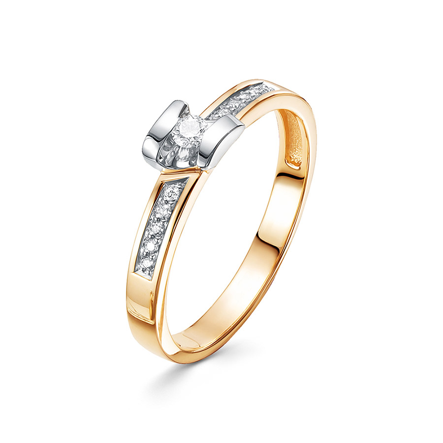 Кольцо, золото, бриллиант, 3748-110